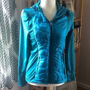Turquoise zip up jacket